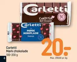 REMA 1000 Carletti Mørk chokolade tilbud