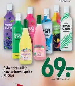 REMA 1000 SMÅ shots eller Koskenkorva spritz tilbud