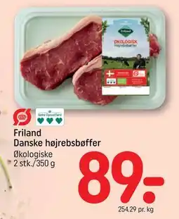 REMA 1000 Friland Danske højrebsbøffer tilbud