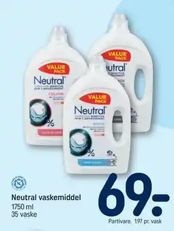 REMA 1000 Neutral vaskemiddel tilbud