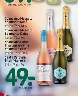 REMA 1000 Scanavino Moscato Spumante Rosé tilbud