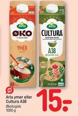REMA 1000 Arla ymer eller Cultura A38 tilbud