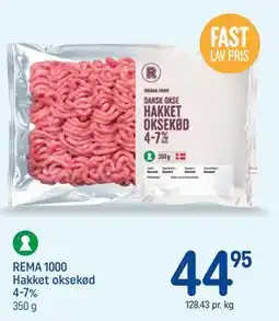 REMA 1000 REMA 1000 Hakket oksekød 4-7% tilbud