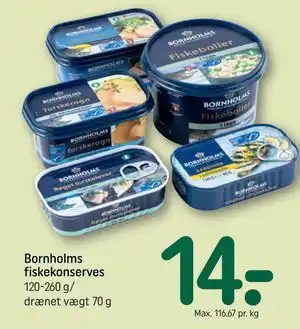 REMA 1000 Bornholms fiskekonserves tilbud