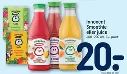 REMA 1000 Innocent Smoothie eller juice tilbud