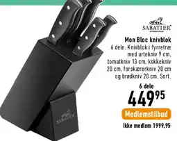 Imerco Mon Bloc knivblok (6 dele) tilbud