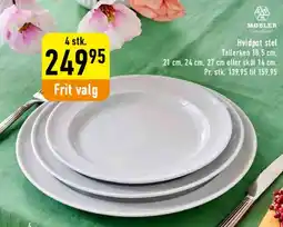 Imerco Hvidt stel / tallerkener (4 stk.) tilbud