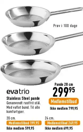 Imerco evatrio Stainless Steel pande tilbud