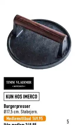 Imerco Burgerpresser tilbud