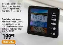 Imerco Vejrstation med alarm tilbud