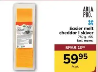Dagrofa Food Service Easier melt cheddar i skiver tilbud