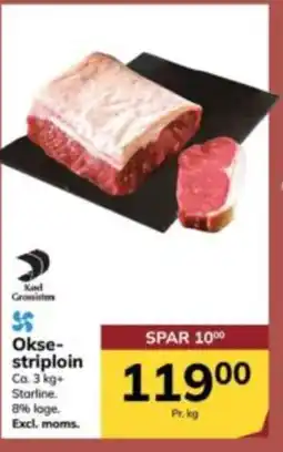 Dagrofa Food Service Okse- striploin tilbud