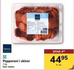 Dagrofa Food Service Pepperoni i skiver tilbud