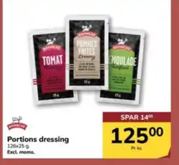 Dagrofa Food Service Portions dressing tilbud