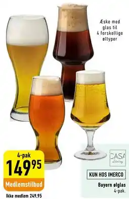 Imerco Bayern ølglas tilbud