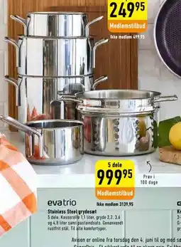 Imerco Stainless Steel grydesæt tilbud