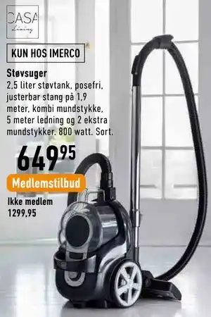 Imerco Støvsuger tilbud