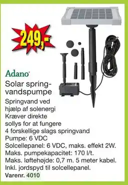 Harald Nyborg Solar springvandspumpe tilbud