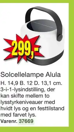 Harald Nyborg Solcellelampe Alula tilbud