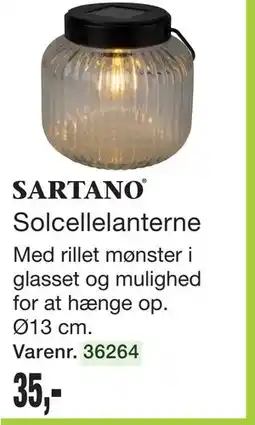Harald Nyborg SARTANO Solcellelanterne tilbud