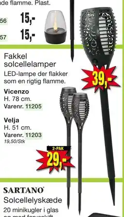 Harald Nyborg Fakkel solcellelamper tilbud