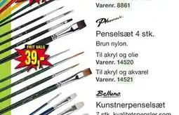 Harald Nyborg Penselsæt 4 stk tilbud