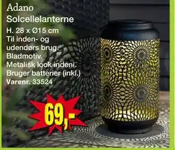 Harald Nyborg Adano Solcellelanterne tilbud
