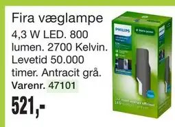 Harald Nyborg Fira væglampe tilbud