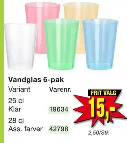 Harald Nyborg Vandglas 6-pak tilbud