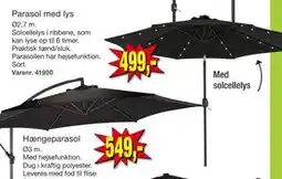 Harald Nyborg Parasol med lys tilbud