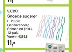 Harald Nyborg SJÖBO Snoede sugerør tilbud
