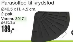 Harald Nyborg Parasolfod til krydsfod tilbud