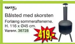 Harald Nyborg Bålsted med skorsten tilbud