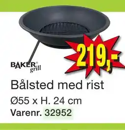 Harald Nyborg Bålsted med rist tilbud