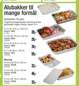 Harald Nyborg Alubakker 10-pak / Alubakker til mange formål tilbud