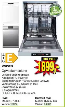 Harald Nyborg Opvaskemaskine tilbud