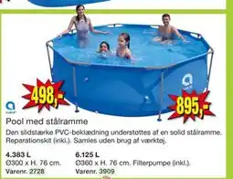 Harald Nyborg Pool med stålramme tilbud