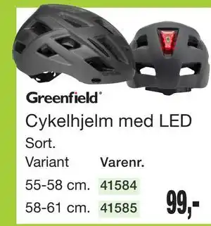 Harald Nyborg Cykelhjelm med LED tilbud