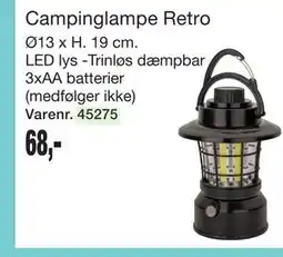 Harald Nyborg Campinglampe Retro tilbud