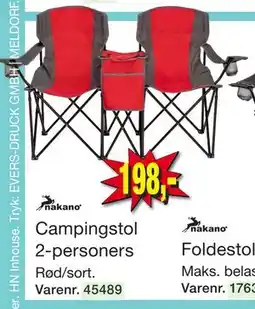 Harald Nyborg Campingstol 2-personers tilbud