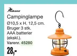 Harald Nyborg Campinglampe tilbud