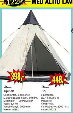 Harald Nyborg Tipi telt tilbud