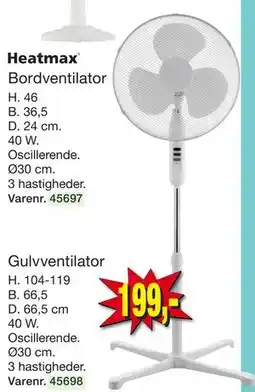 Harald Nyborg Gulvventilator tilbud