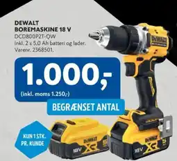 Davidsen Dewalt boremaskine 18 v tilbud