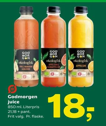 Coop 365 Godmorgen juice tilbud