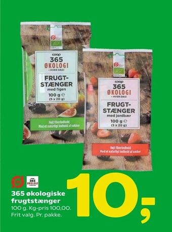 365 økologiske frugtstænger