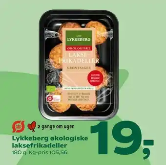 Coop 365 Lykkeberg økologiske laksefrikadeller tilbud