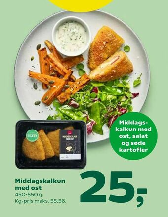 Coop 365 Middagskalkun med ost tilbud