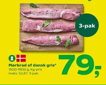 Coop 365 Mørbrad af dansk gris tilbud