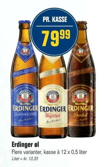 Otto Duborg Erdinger øl tilbud